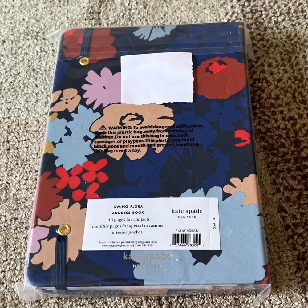 NWT Kate Spade Swing Flora Address Book